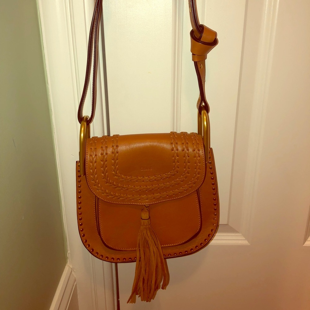 Chloe Hudson Medium Caramel Tassel Bag